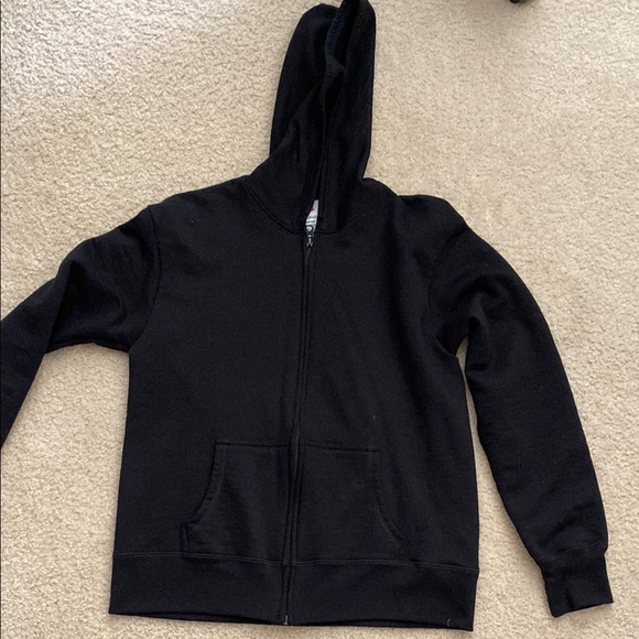 Hanes Black Hooded Sweater Nightmare Before Christmas Jack Skeleton Design‎ - Picture 3 of 3